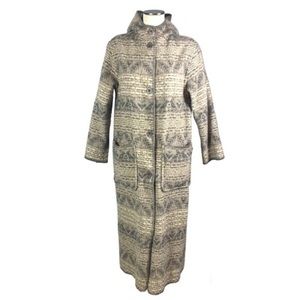 Vintage Woolrich Wool Blanket Duster Hoodie Jacket Sweater